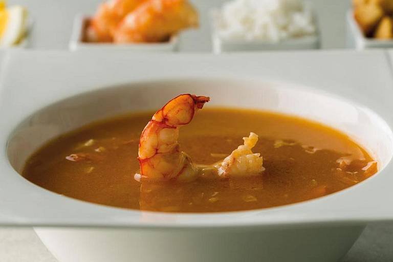 Sopa de gambas