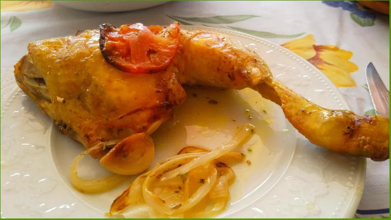 Cuartos de pollo asados